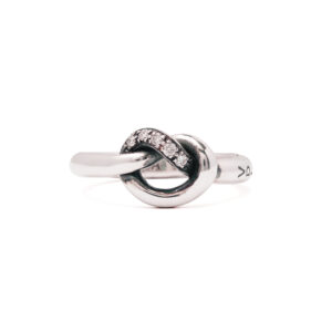 Anello KNOT diamanti bianchi