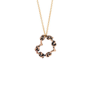 Collana cuore annodato mini