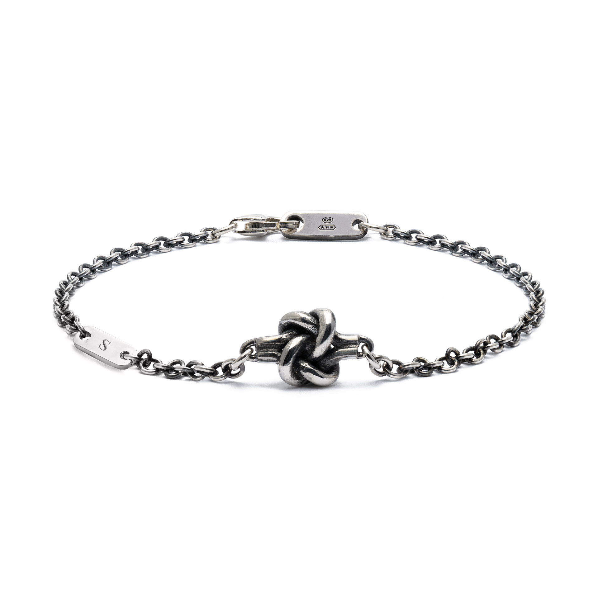Bracciale Nodo Love con iniziale