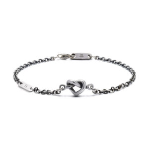 Bracciale Nodo Cuore con iniziale