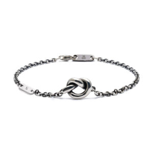 Bracciale Nodo Ricordati di me con iniziale